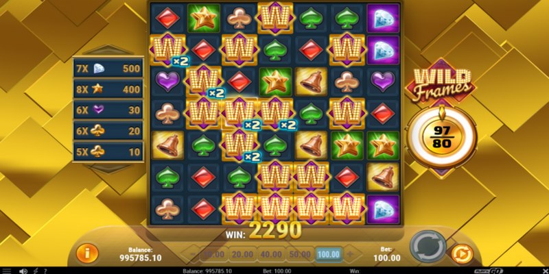  Wild Frames Slot là trò chơi quay hũ được khá nhiều người yêu thích 